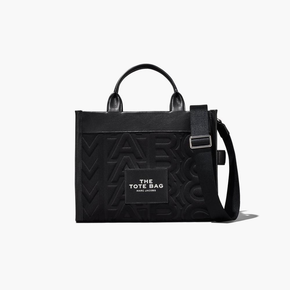 Marc Jacobs Monogram Neoprene Medium Prenosná Taška Damske Čierne | GDQT-48597