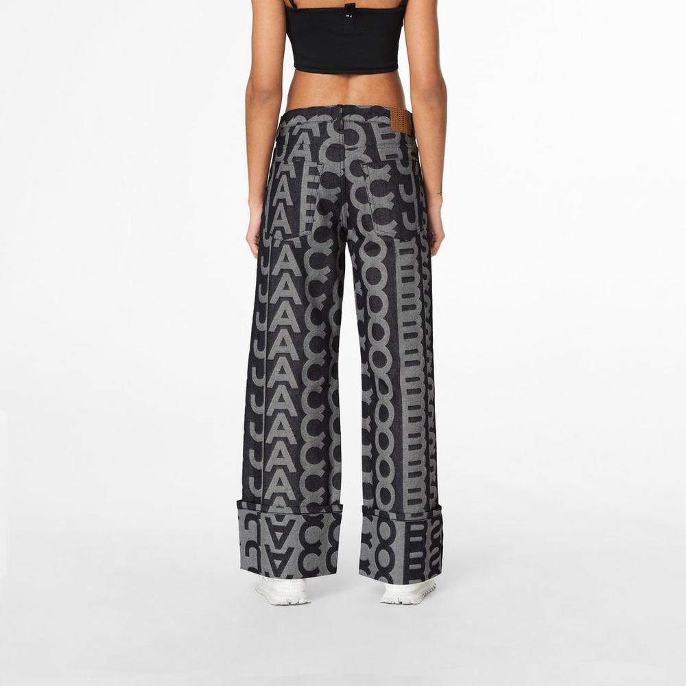 Marc Jacobs Monogram Oversized Jeans Nohavice Damske Modre | DRSB-95170