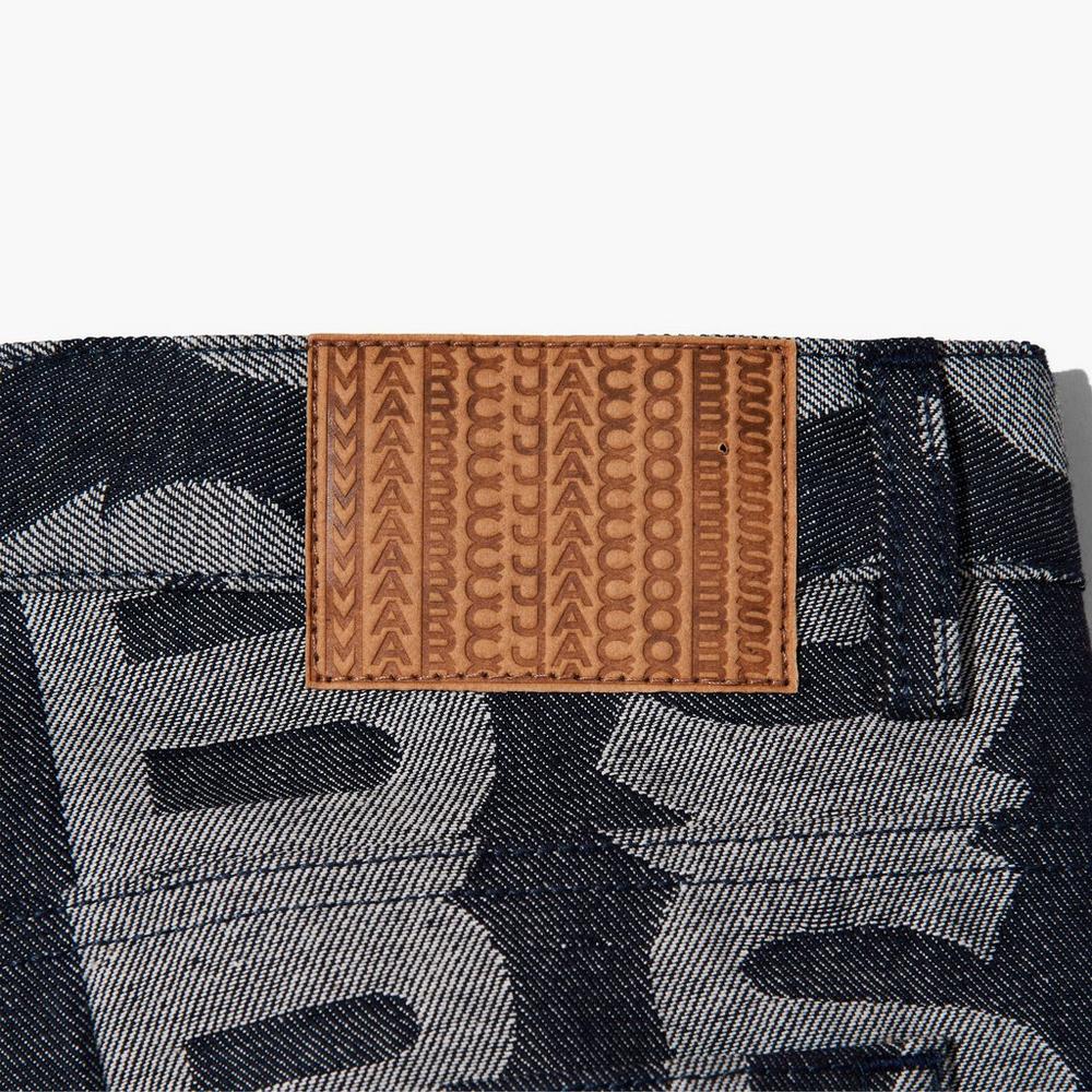 Marc Jacobs Monogram Oversized Jeans Nohavice Damske Modre | DRSB-95170
