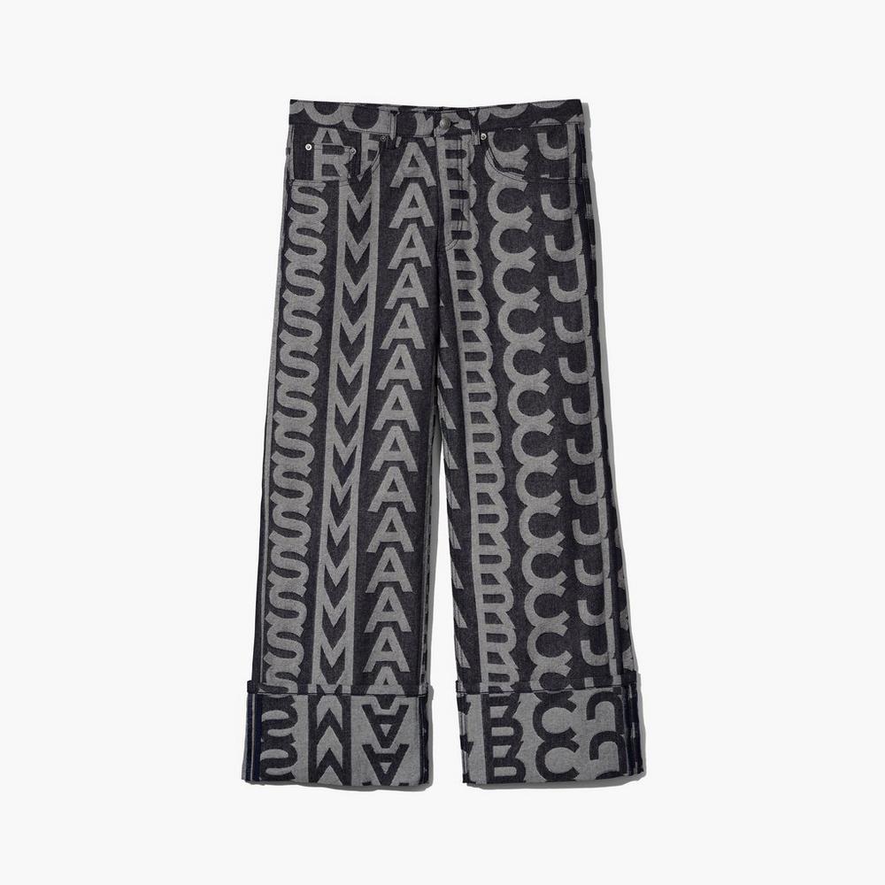 Marc Jacobs Monogram Oversized Jeans Nohavice Damske Modre | DRSB-95170