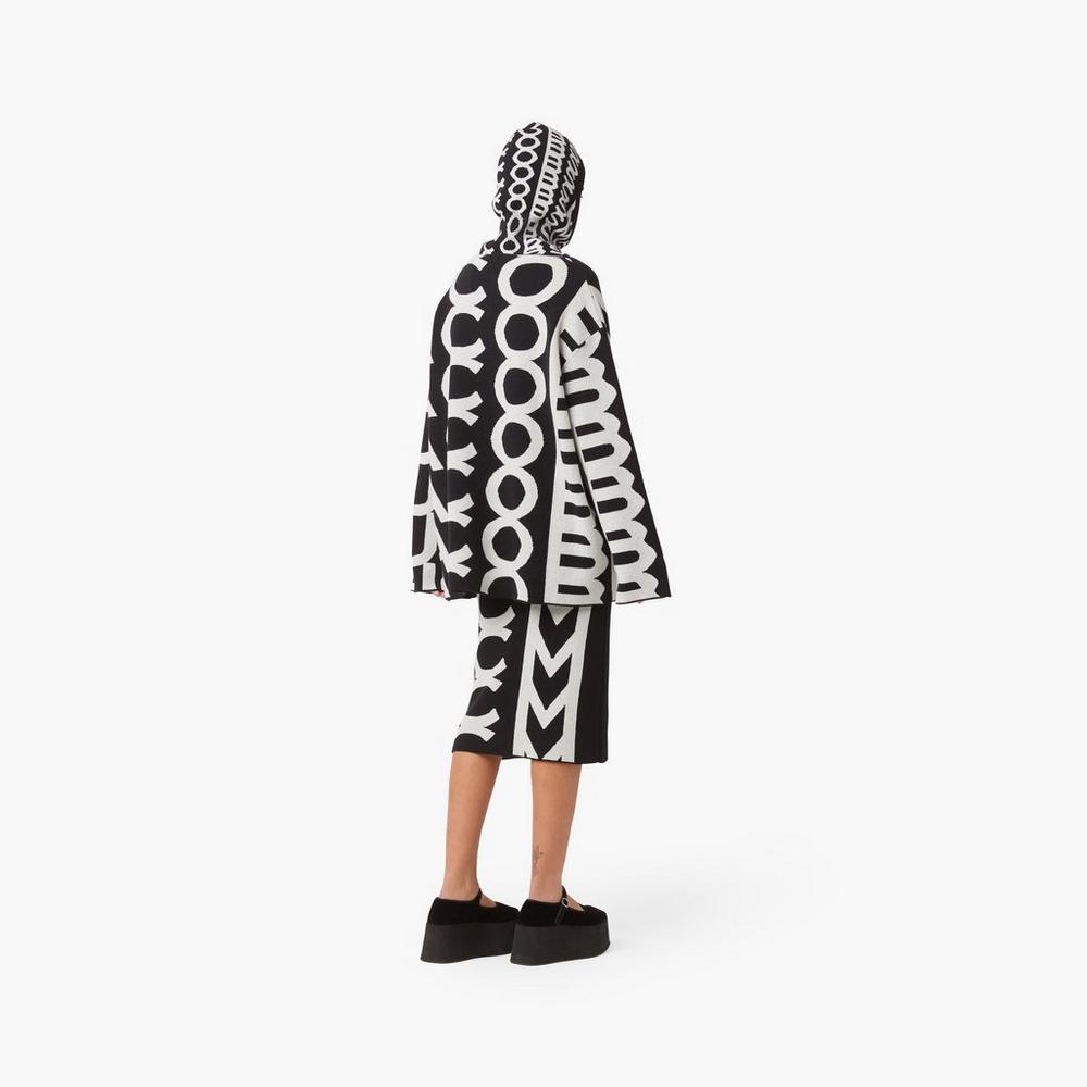 Marc Jacobs Monogram Oversized Knit Jumper Svetre Damske Čierne | SPTA-09731