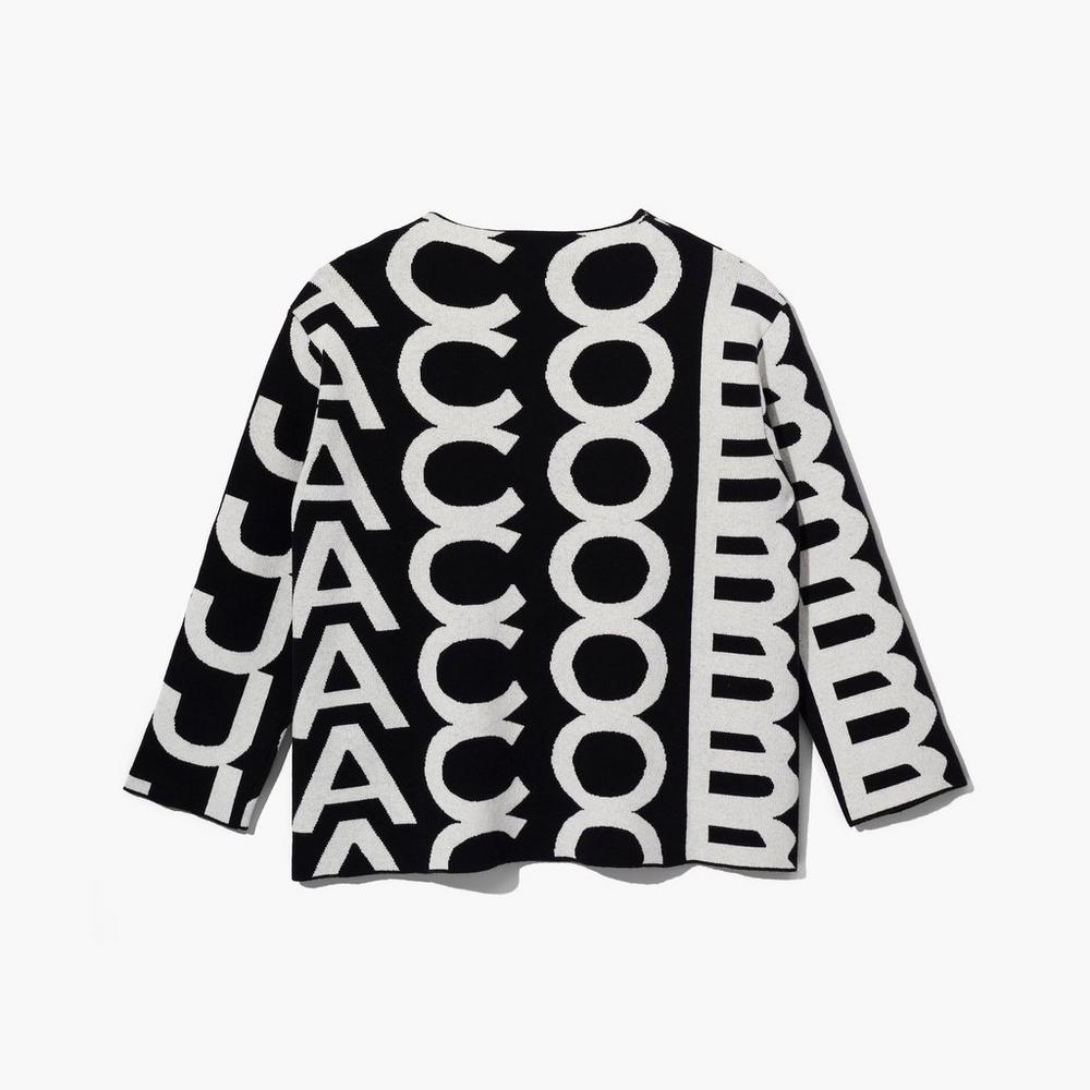 Marc Jacobs Monogram Oversized Knit Jumper Svetre Damske Čierne | SPTA-09731
