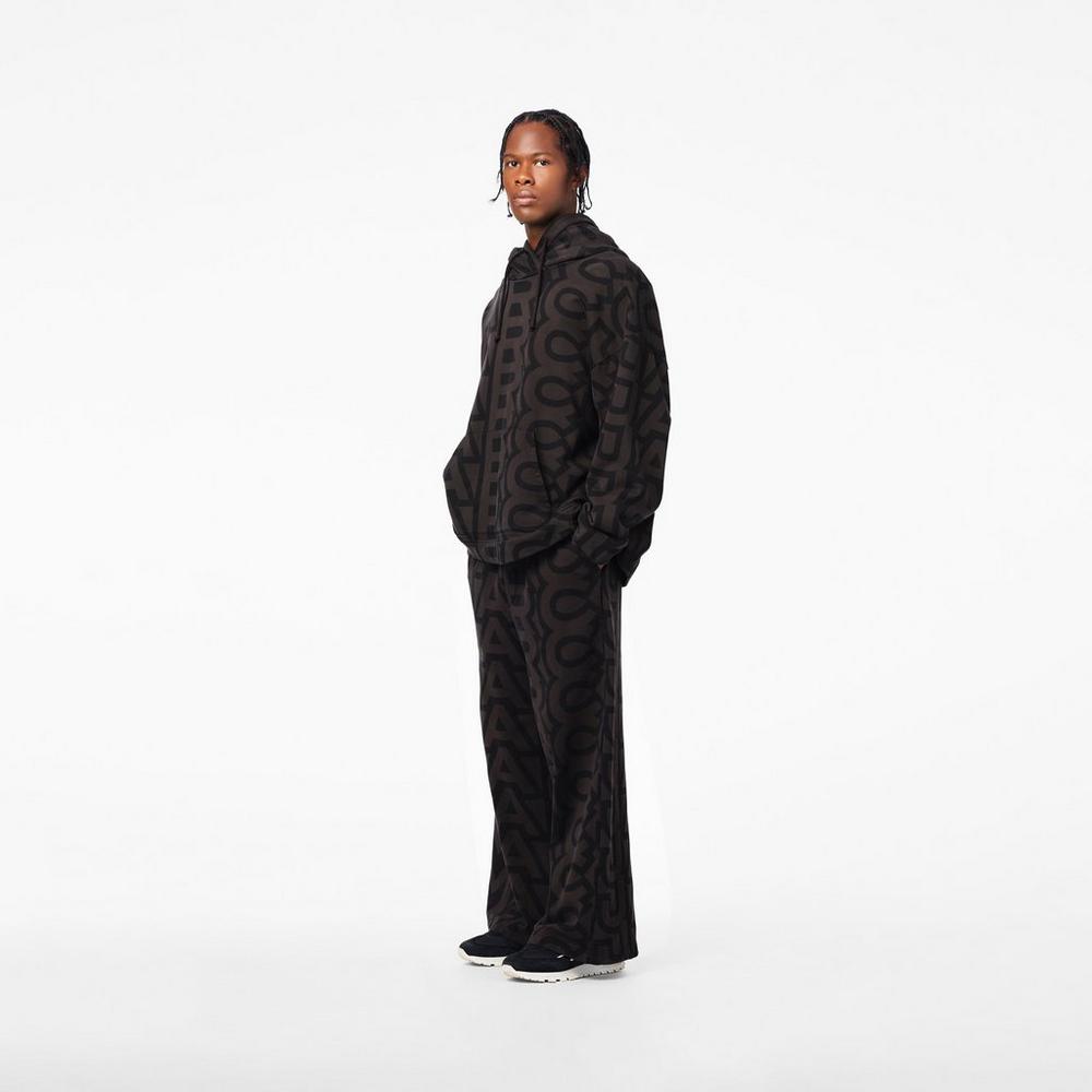 Marc Jacobs Monogram Oversized Mikiny S Kapucňou Damske Čierne | PJAW-84965