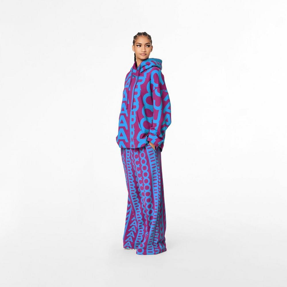 Marc Jacobs Monogram Oversized Mikiny S Kapucňou Damske Nachový Modre | UQXY-52869