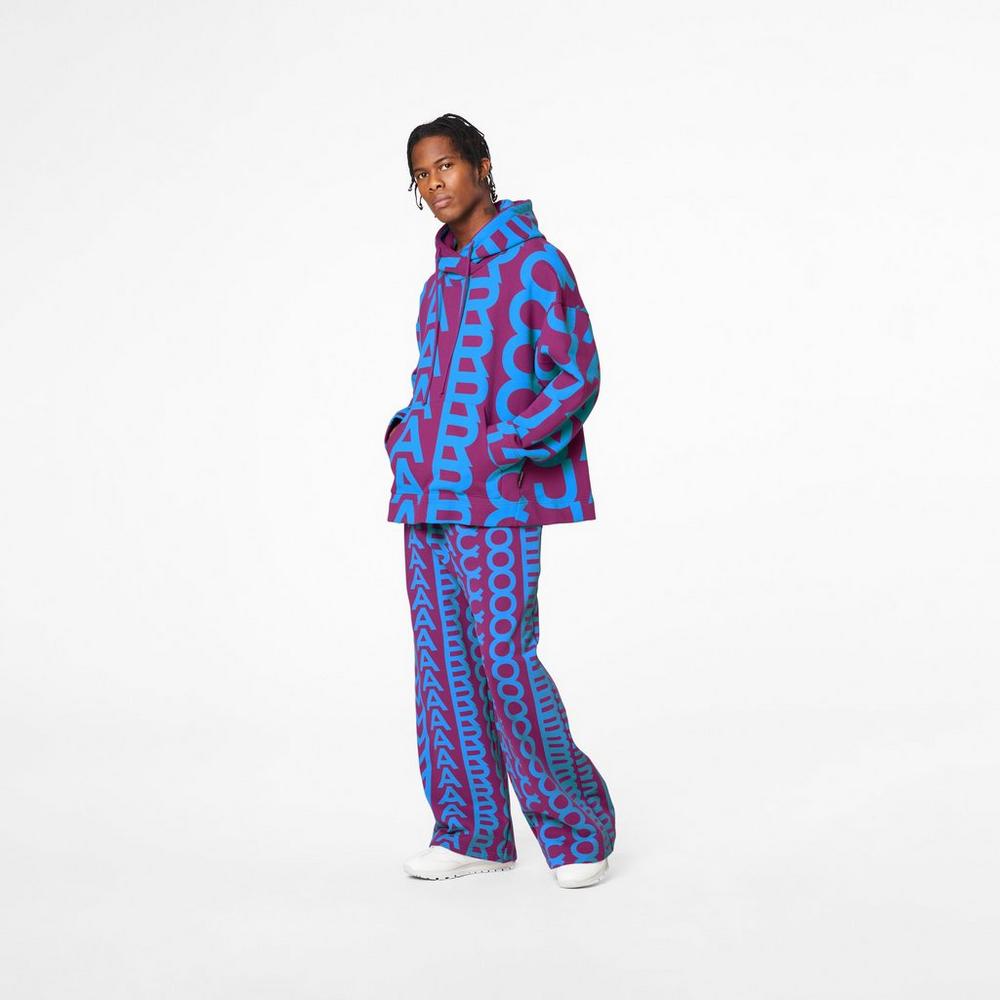 Marc Jacobs Monogram Oversized Mikiny S Kapucňou Damske Nachový Modre | UQXY-52869