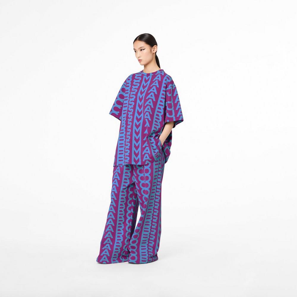 Marc Jacobs Monogram Oversized Sweatpants Nohavice Damske Nachový Modre | VPDG-37960