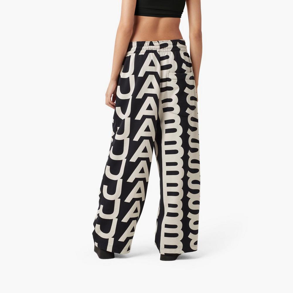Marc Jacobs Monogram Oversized Swetpants Nohavice Damske Čierne | HJTB-41329
