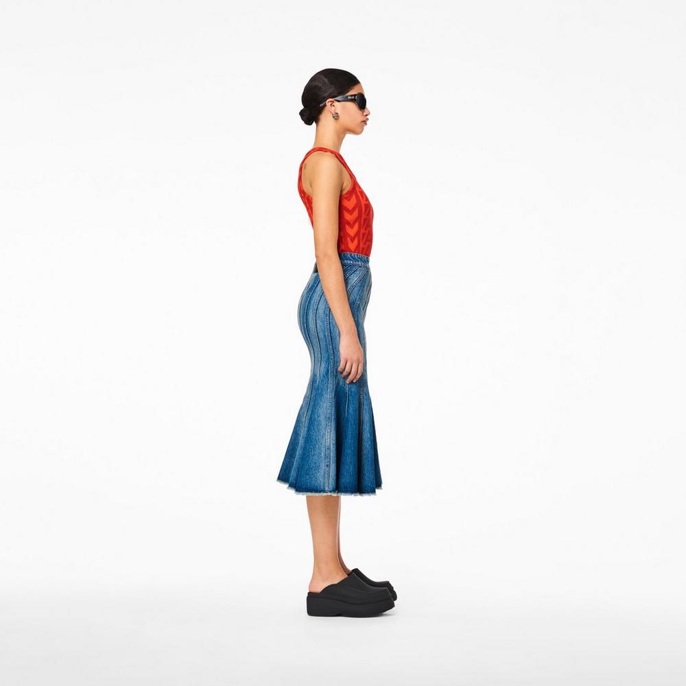 Marc Jacobs Monogram Rib Tank Tielko Damske Oranžové Červené | RSCQ-68094