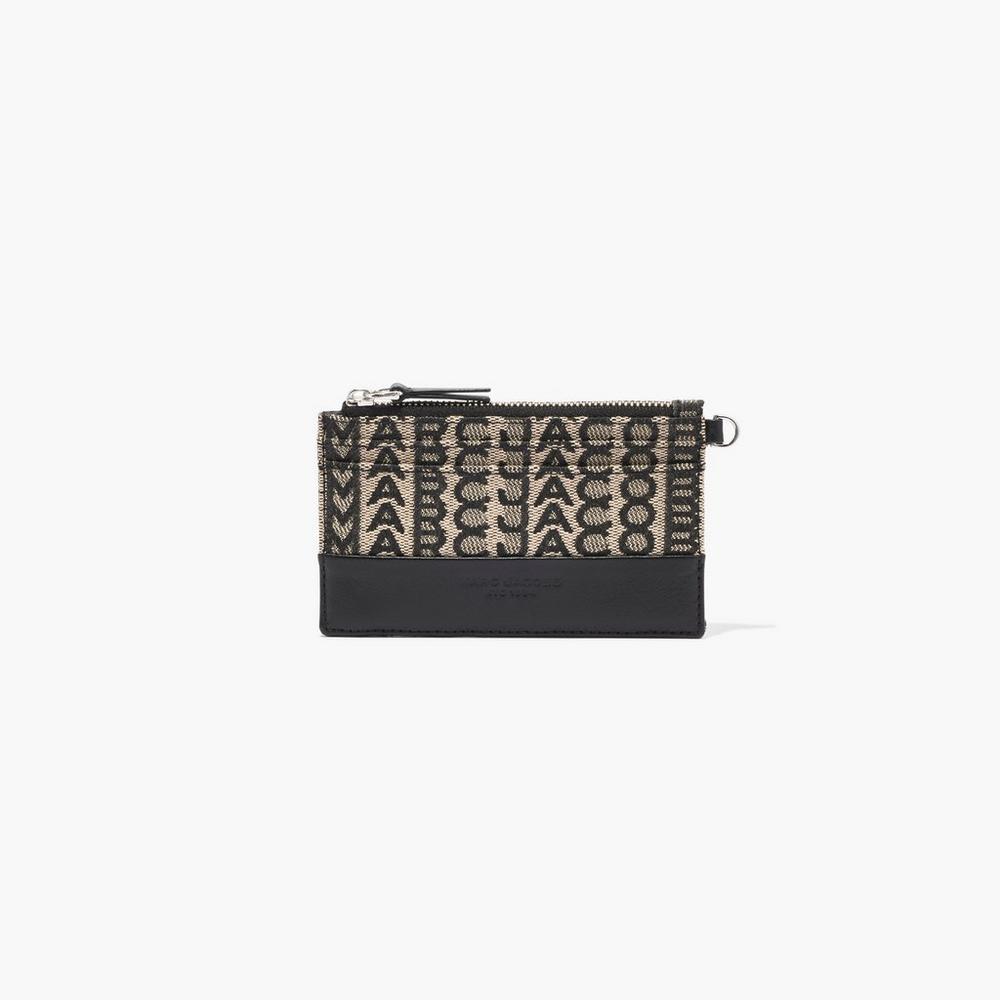 Marc Jacobs Monogram Top Zip Wristlet Male Penazenky Damske Béžové Viacfarebný | ISLG-45619