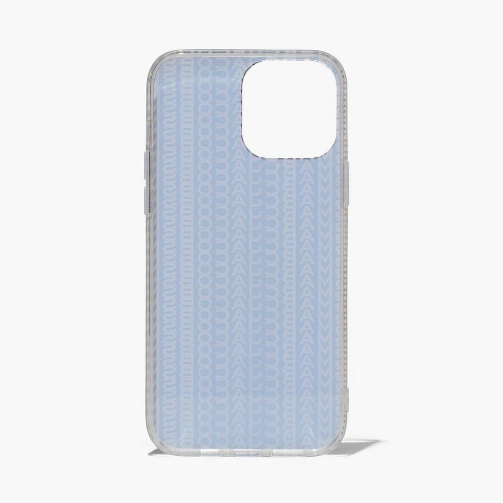 Marc Jacobs Monogram iPhone Case 14 Max Puzdro na Mobil Damske Čierne Biele | LZFQ-42156