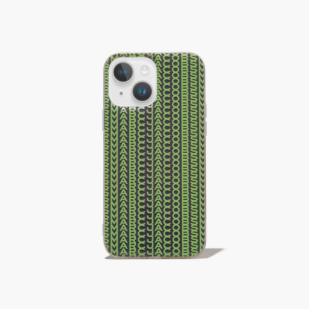 Marc Jacobs Monogram iPhone Case 14 Puzdro na Mobil Damske Siva Zelene | HVSM-32750