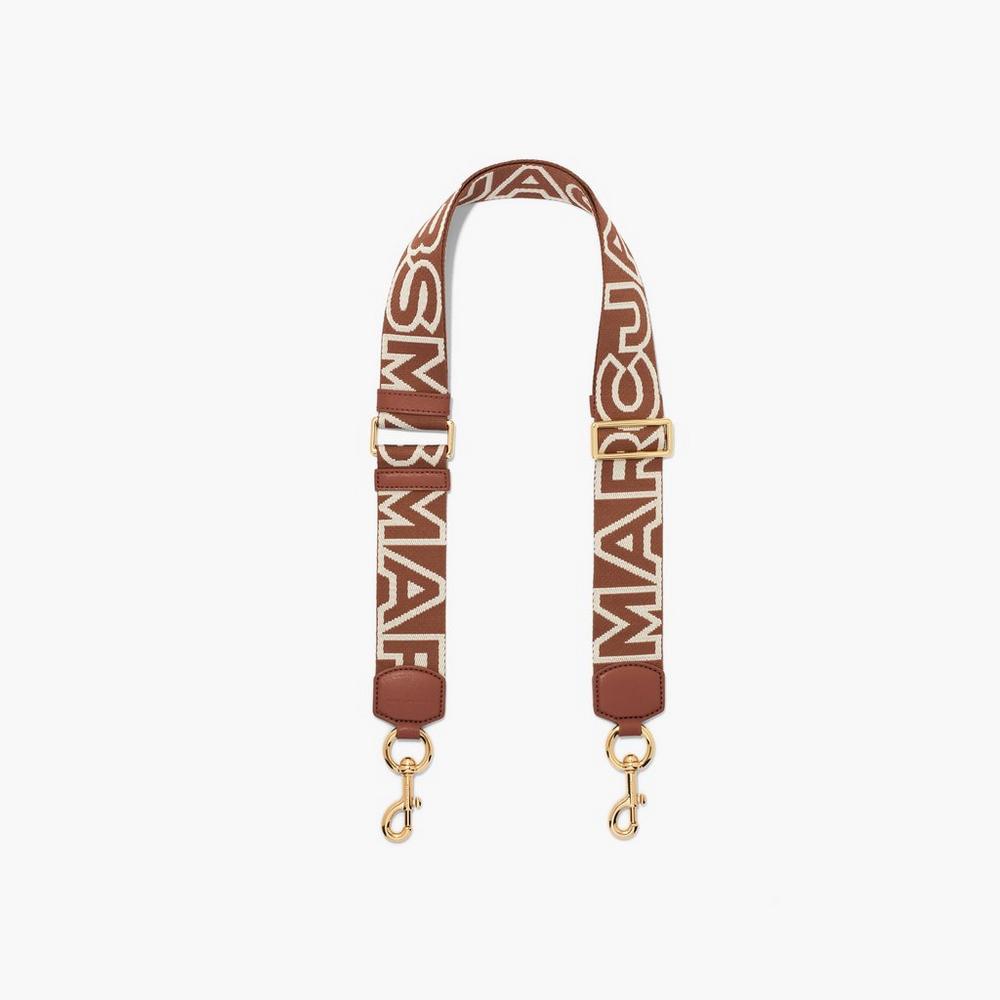 Marc Jacobs Outline Logo Webbing Strap Damske Hnede Viacfarebný | GXYS-86937