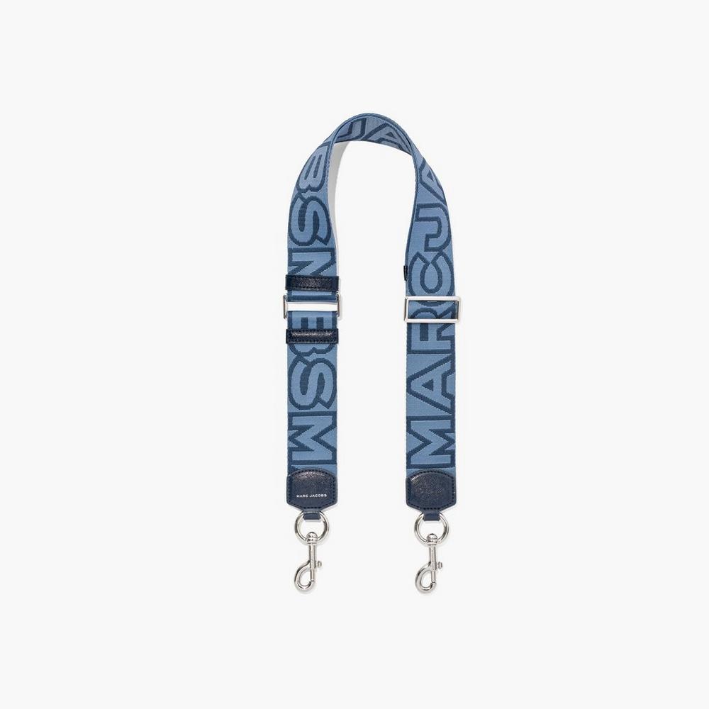 Marc Jacobs Outline Logo Webbing Strap Damske Modre Viacfarebný | QLIW-78509