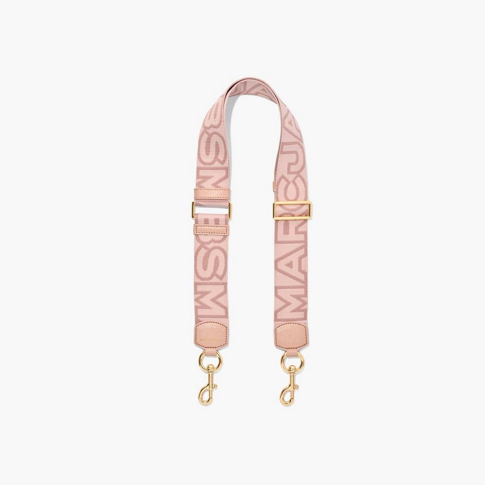 Marc Jacobs Outline Logo Webbing Strap Damske Ruzove Viacfarebný | SAUL-56928