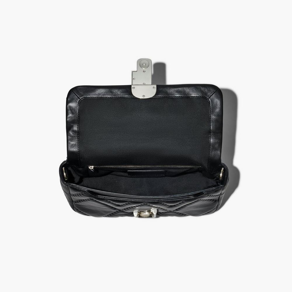 Marc Jacobs Prešívané Leather J Marc Large Taška Cez Rameno Damske Čierne | FIXQ-35982