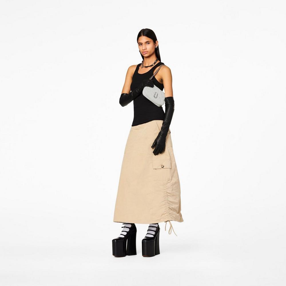 Marc Jacobs Prešívané Leather J Marc Mini Tašky Damske Biele | PLJW-50286