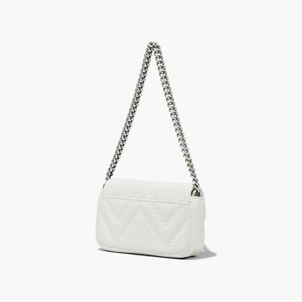 Marc Jacobs Prešívané Leather J Marc Mini Tašky Damske Biele | PLJW-50286