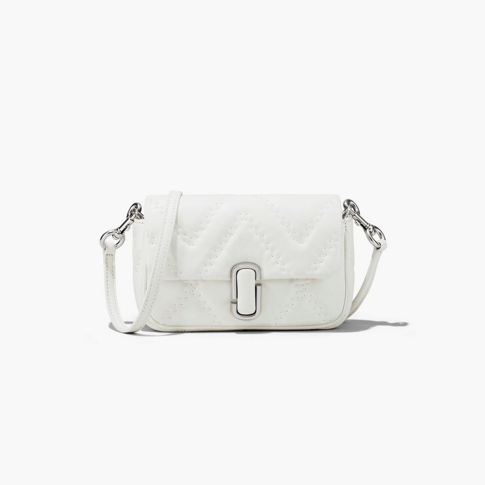 Marc Jacobs Prešívané Leather J Marc Mini Tašky Damske Biele | PLJW-50286