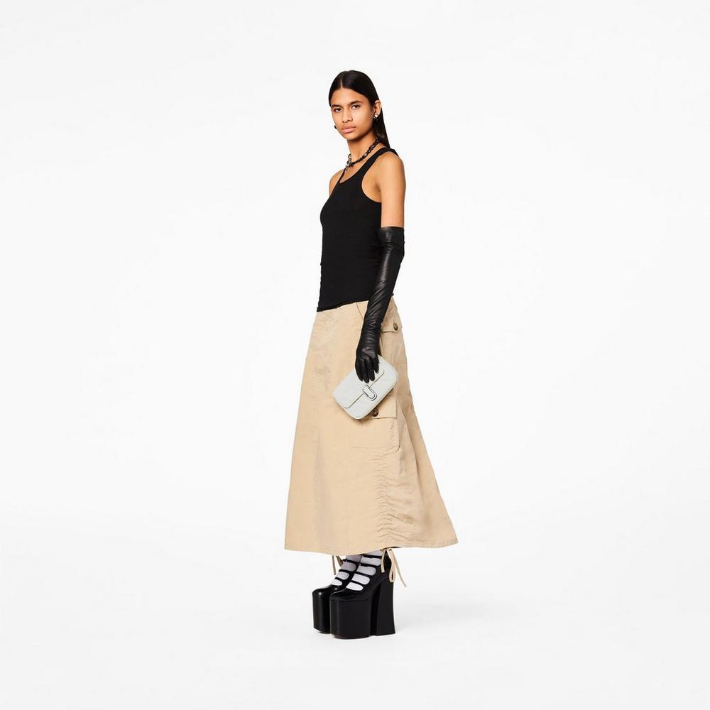 Marc Jacobs Prešívané Leather J Marc Mini Tašky Damske Biele | PLJW-50286