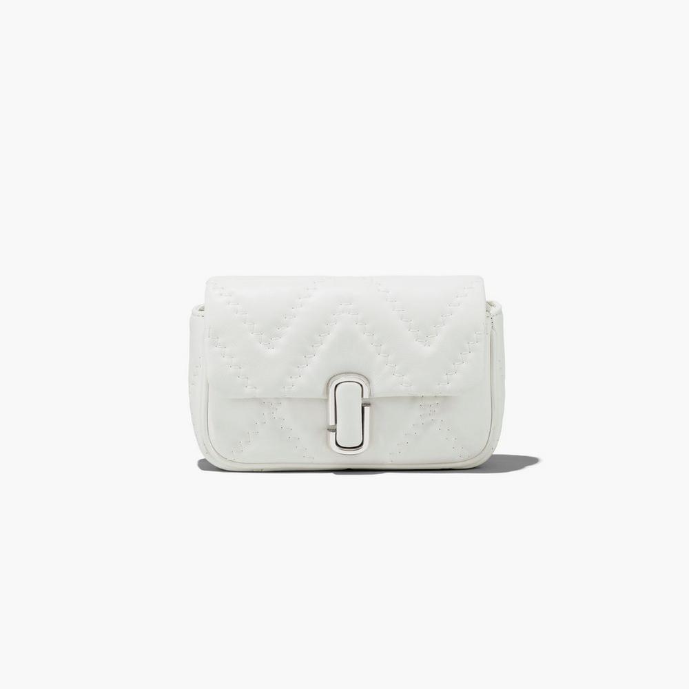 Marc Jacobs Prešívané Leather J Marc Mini Tašky Damske Biele | PLJW-50286