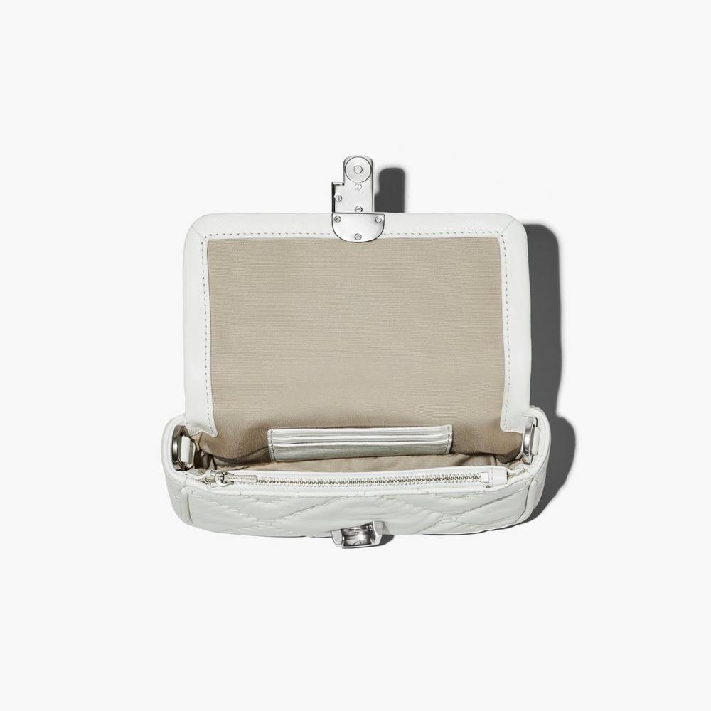 Marc Jacobs Prešívané Leather J Marc Mini Tašky Damske Biele | PLJW-50286