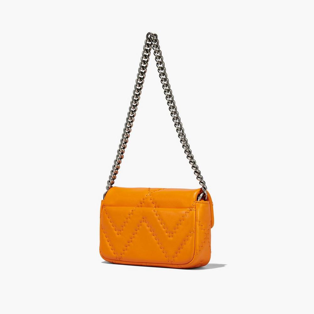 Marc Jacobs Prešívané Leather J Marc Mini Tašky Damske Darkorange | UDKZ-39675