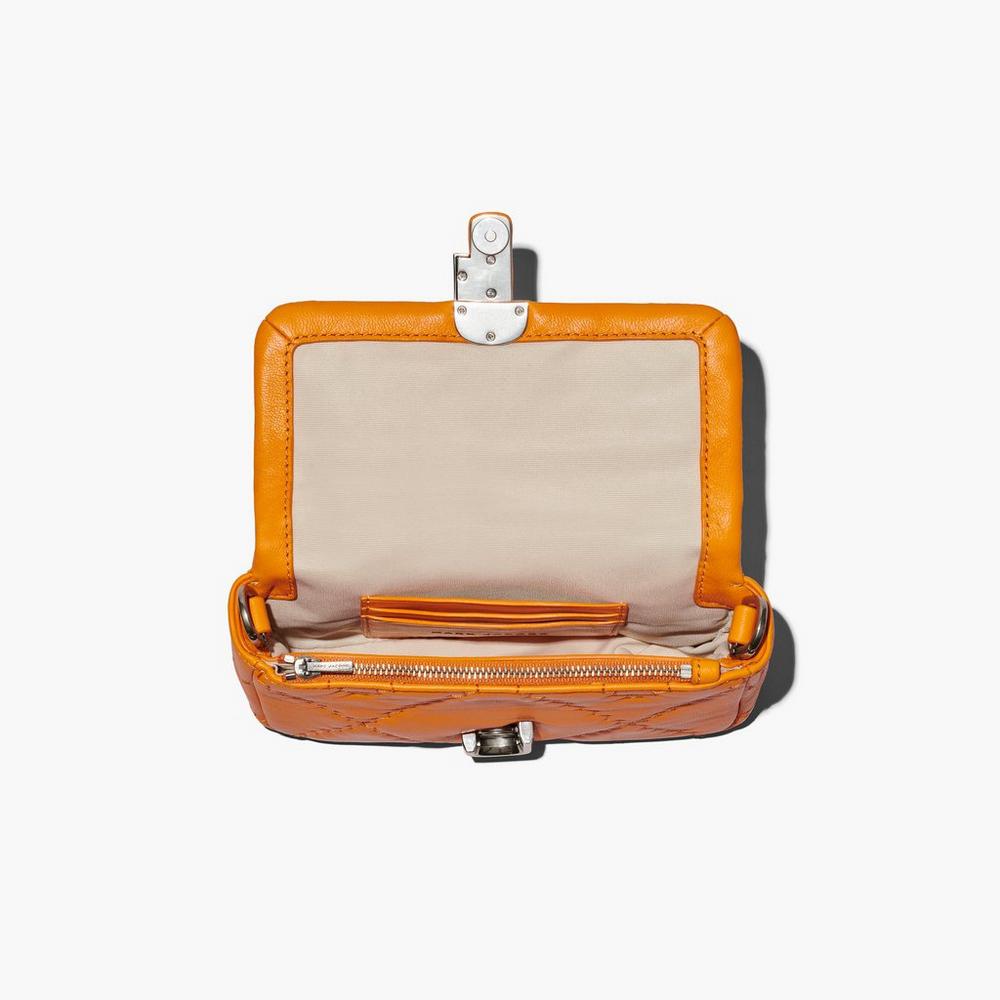 Marc Jacobs Prešívané Leather J Marc Mini Tašky Damske Darkorange | UDKZ-39675