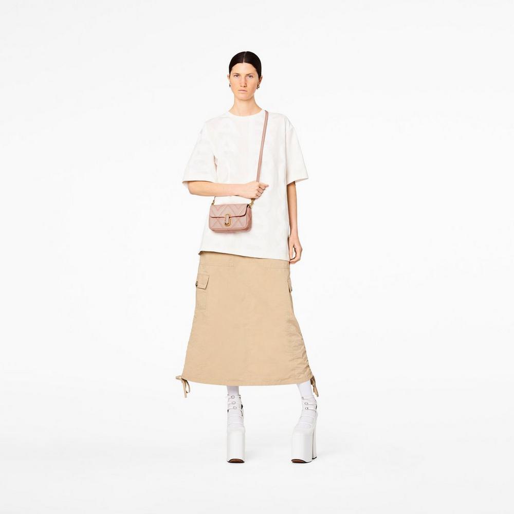 Marc Jacobs Prešívané Leather J Marc Mini Tašky Damske Ruzove | WSRV-52869