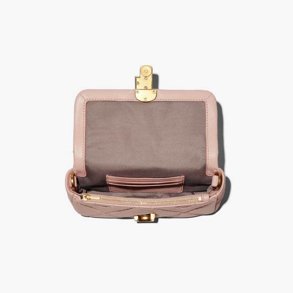 Marc Jacobs Prešívané Leather J Marc Mini Tašky Damske Ruzove | WSRV-52869