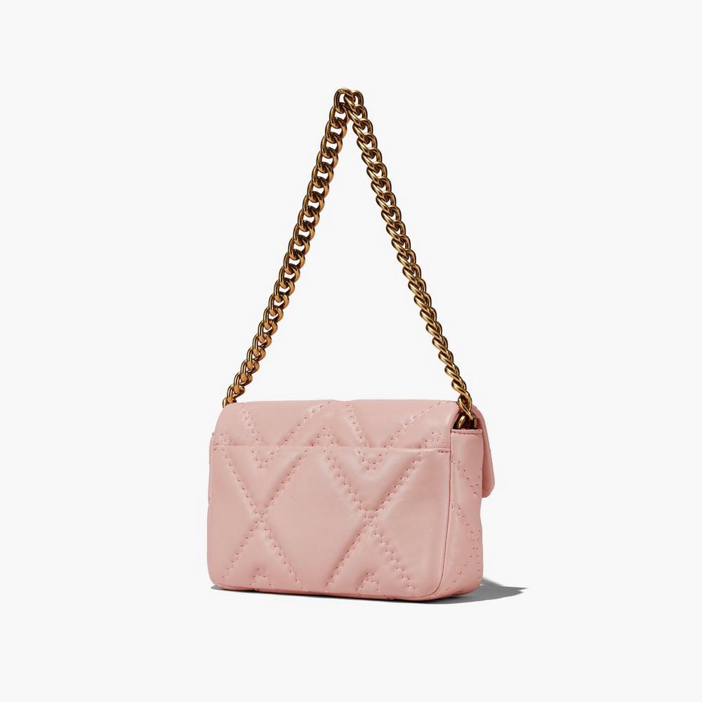 Marc Jacobs Prešívané Leather J Marc Taška Cez Rameno Damske Ruzove | TAOP-48931