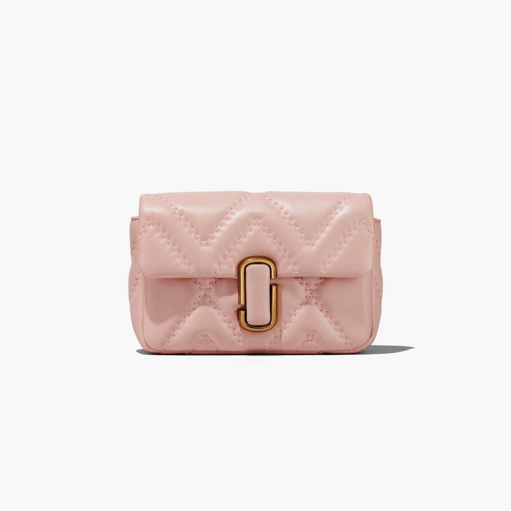 Marc Jacobs Prešívané Leather J Marc Taška Cez Rameno Damske Ruzove | TAOP-48931