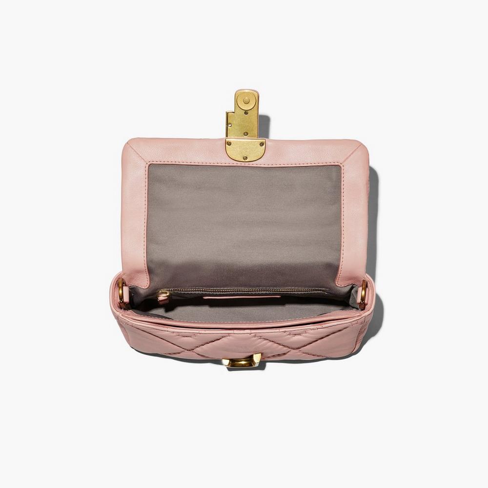Marc Jacobs Prešívané Leather J Marc Taška Cez Rameno Damske Ruzove | TAOP-48931