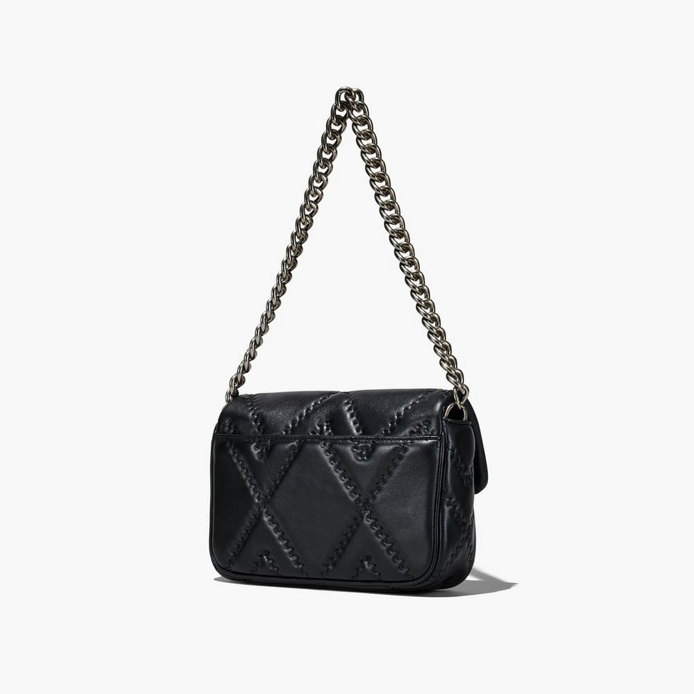 Marc Jacobs Prešívané Leather J Marc Taška Cez Rameno Damske Čierne | TKVR-64290