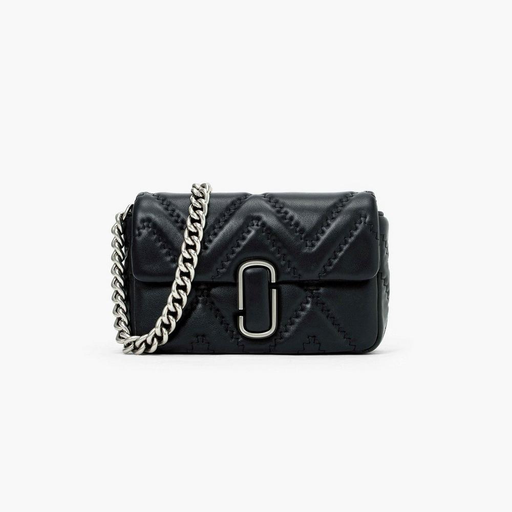 Marc Jacobs Prešívané Leather J Marc Taška Cez Rameno Damske Čierne | TKVR-64290