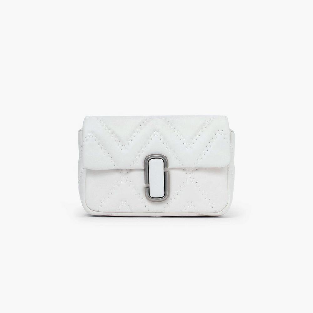 Marc Jacobs Prešívané Leather J Marc Taška Cez Rameno Damske Biele | YXRB-78263