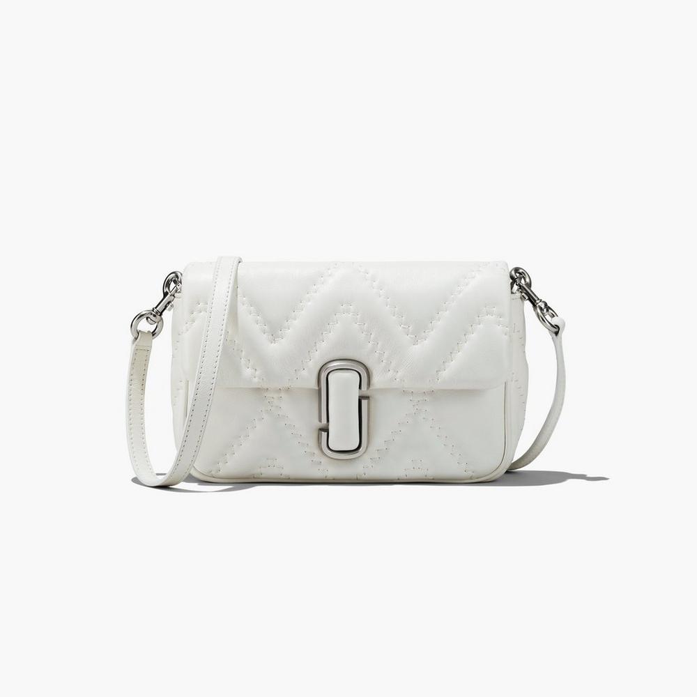 Marc Jacobs Prešívané Leather J Marc Taška Cez Rameno Damske Biele | YXRB-78263