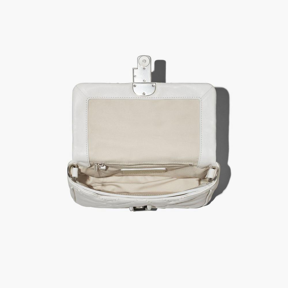 Marc Jacobs Prešívané Leather J Marc Taška Cez Rameno Damske Biele | YXRB-78263