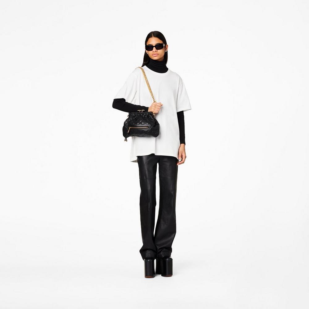 Marc Jacobs Re-Edition Prešívané Leather Little Taška Cez Rameno Damske Čierne | BYFN-74598