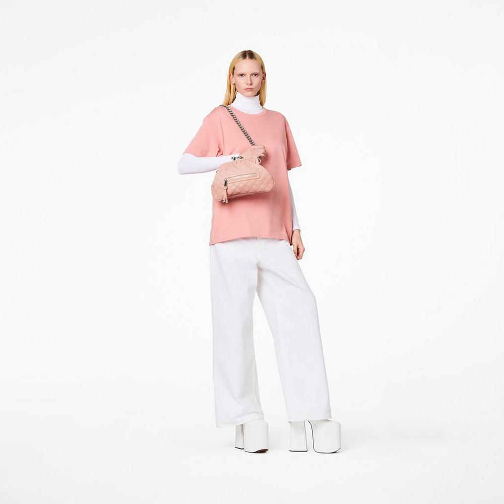 Marc Jacobs Re-Edition Prešívané Leather Little Taška Cez Rameno Damske Ruzove | LGAJ-59142