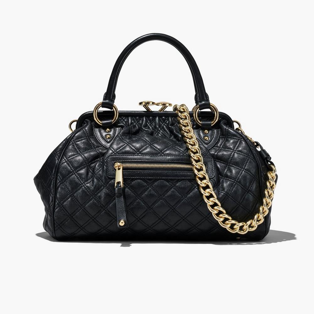 Marc Jacobs Re-Edition Prešívané Leather Taška Cez Rameno Damske Čierne | MVHX-74895