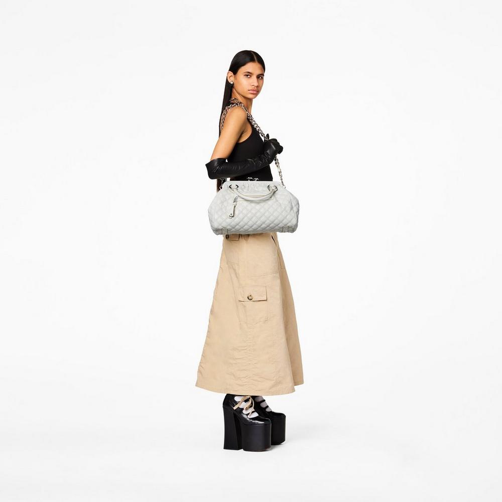 Marc Jacobs Re-Edition Prešívané Leather Taška Cez Rameno Damske Biele | SDBO-37564