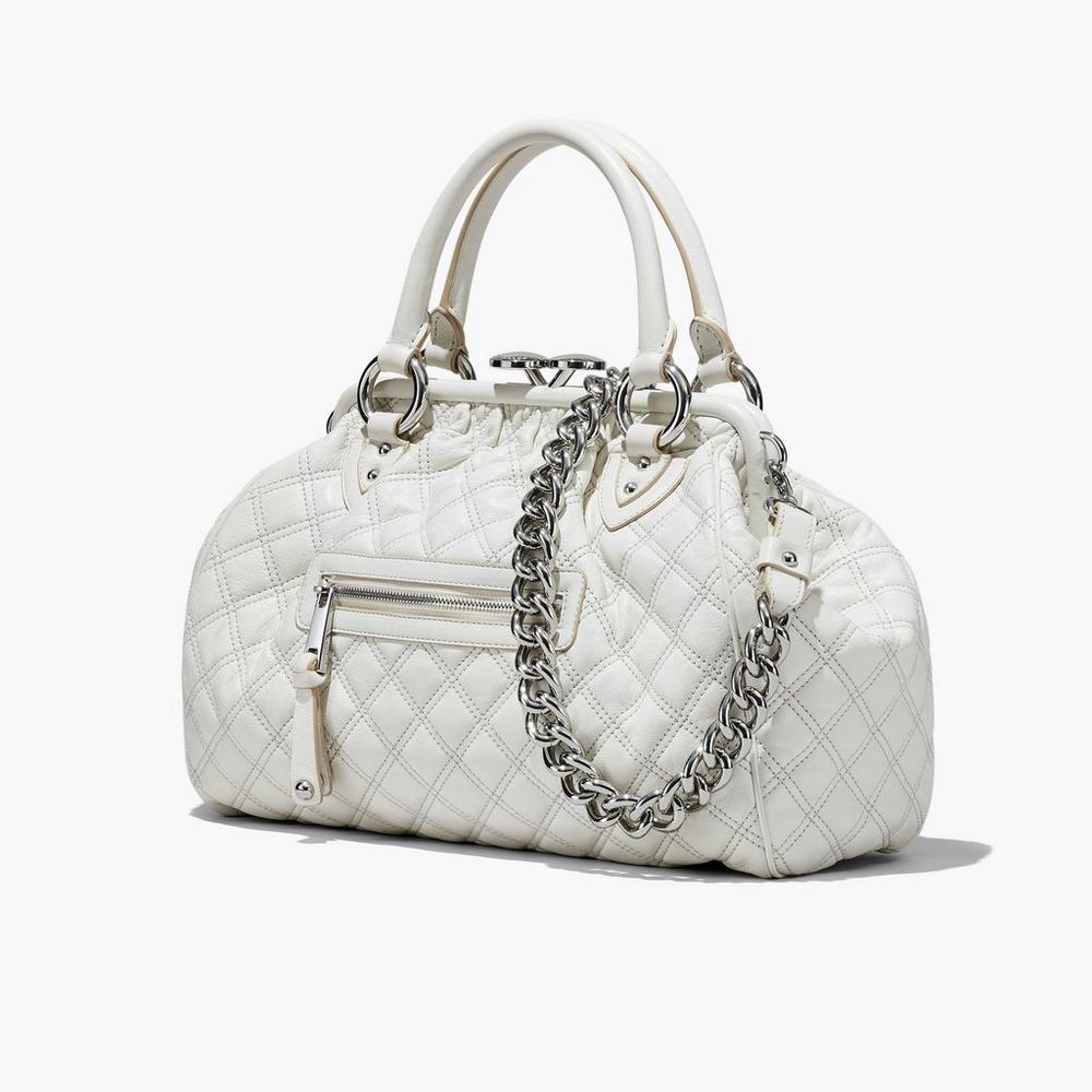 Marc Jacobs Re-Edition Prešívané Leather Taška Cez Rameno Damske Biele | SDBO-37564