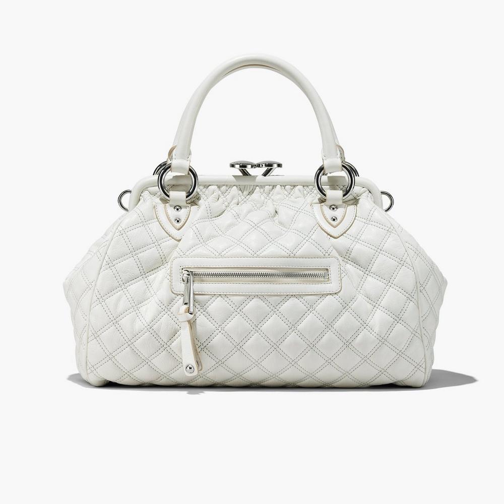 Marc Jacobs Re-Edition Prešívané Leather Taška Cez Rameno Damske Biele | SDBO-37564