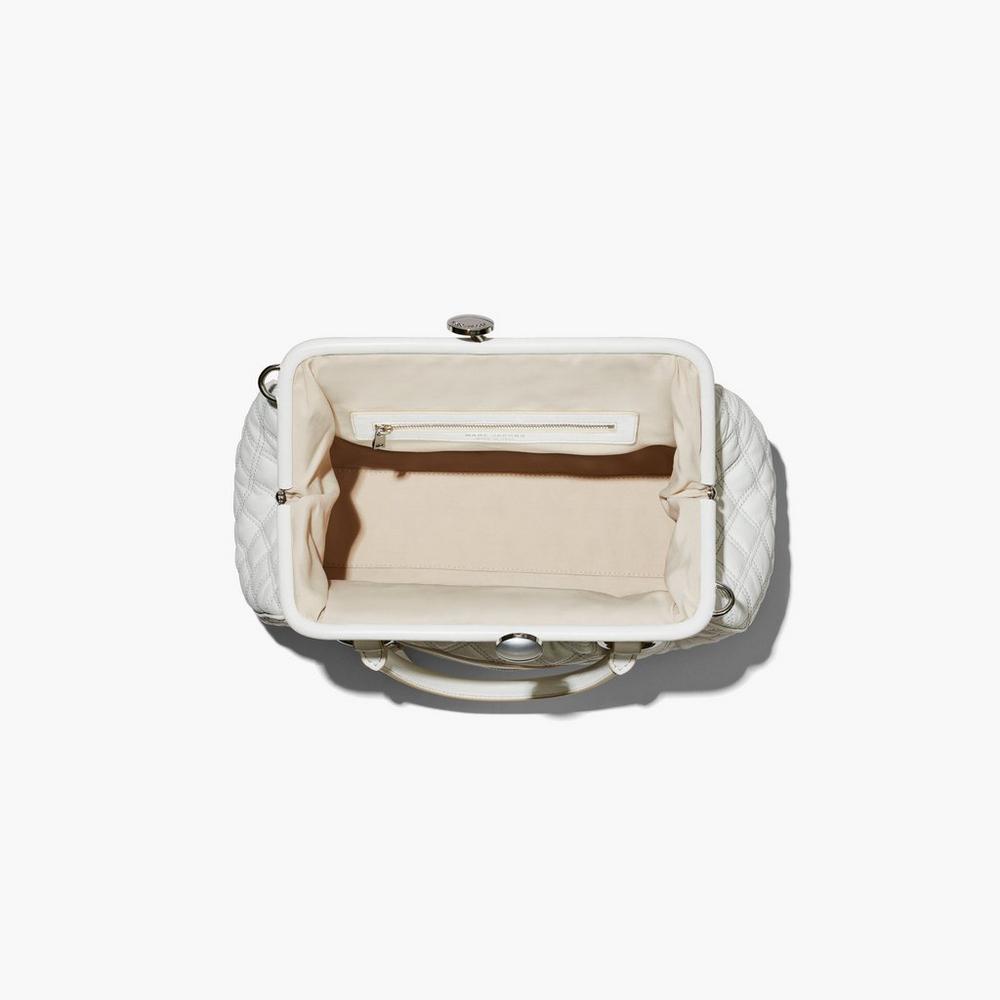 Marc Jacobs Re-Edition Prešívané Leather Taška Cez Rameno Damske Biele | SDBO-37564