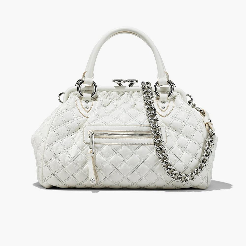 Marc Jacobs Re-Edition Prešívané Leather Taška Cez Rameno Damske Biele | SDBO-37564