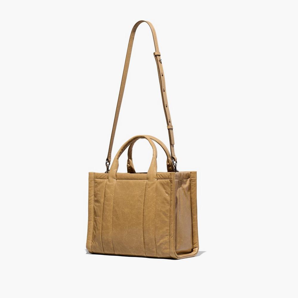 Marc Jacobs Shiny Crinkle Medium Prenosná Taška Damske Svetlo Hnede | RDBX-79586