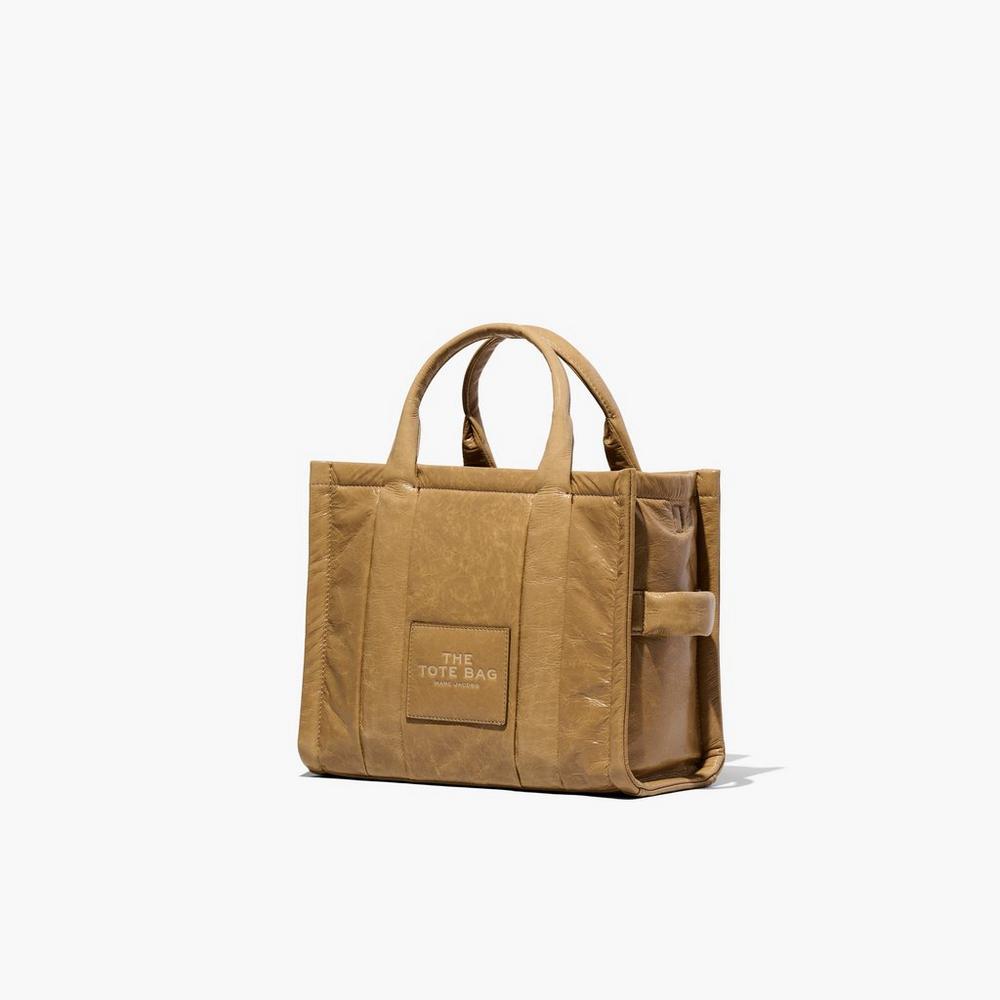Marc Jacobs Shiny Crinkle Medium Prenosná Taška Damske Svetlo Hnede | RDBX-79586
