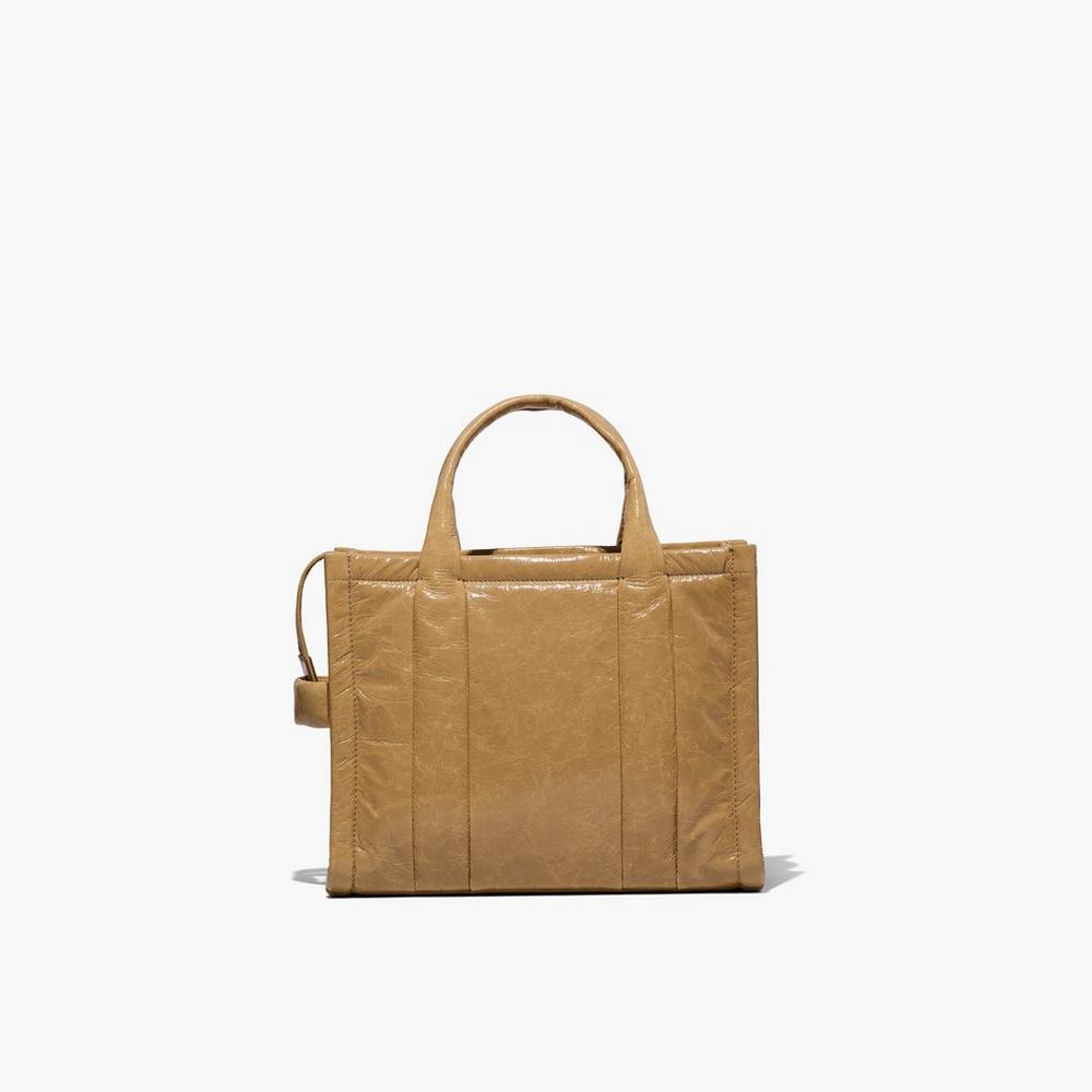 Marc Jacobs Shiny Crinkle Medium Prenosná Taška Damske Svetlo Hnede | RDBX-79586