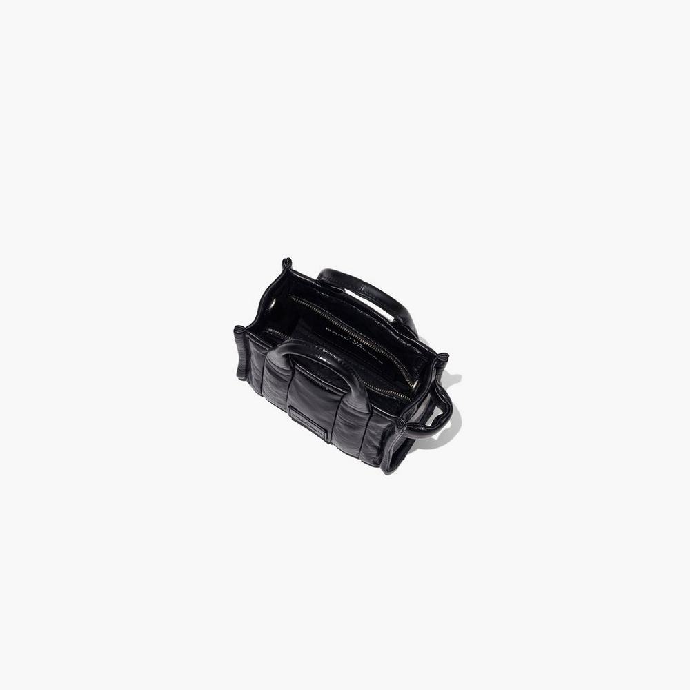 Marc Jacobs Shiny Crinkle Micro Tote Crossbody Kabelka Damske Čierne | XPJM-12086
