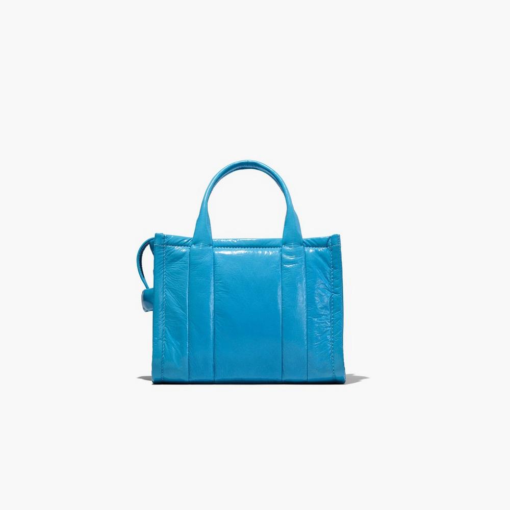 Marc Jacobs Shiny Crinkle Mini Tote Crossbody Kabelka Damske Modre | JUDG-18435
